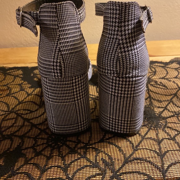Qupid plaid Block Heels - Picture 3 of 6